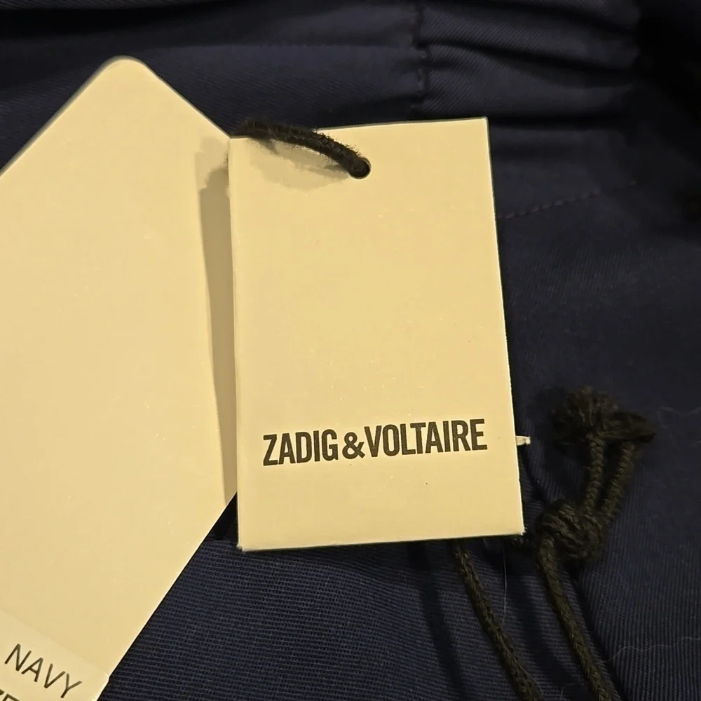 ZADIG & VOLTAIRE POMELO NAVY WOOL DRESS SLACKS. SIZE 40=LARGE. - Picture 5 of 13